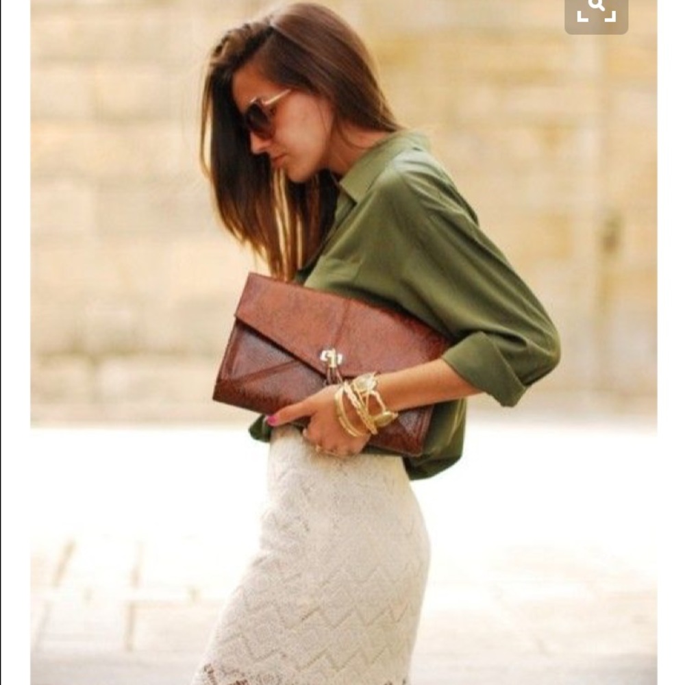 Old Navy olive button down